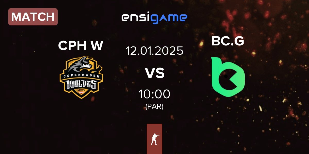 Match Copenhagen Wolves CPH W vs BC.Game Esports BC.G | 12.01