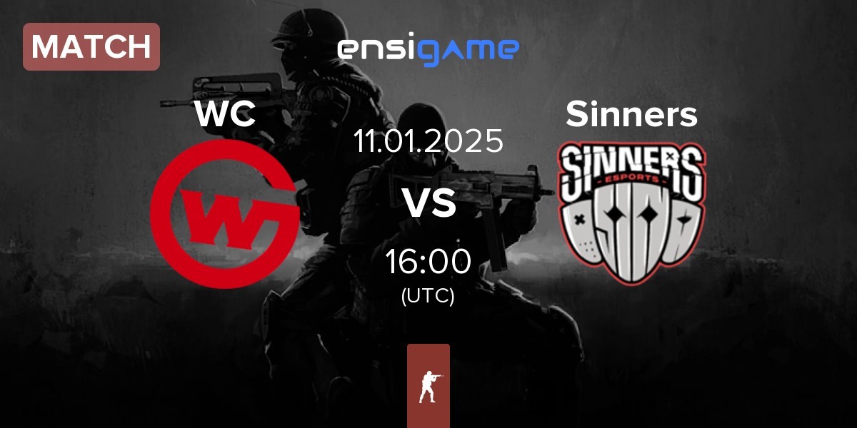 Match Wildcard Gaming WC vs Sinners Esports Sinners | 11.01