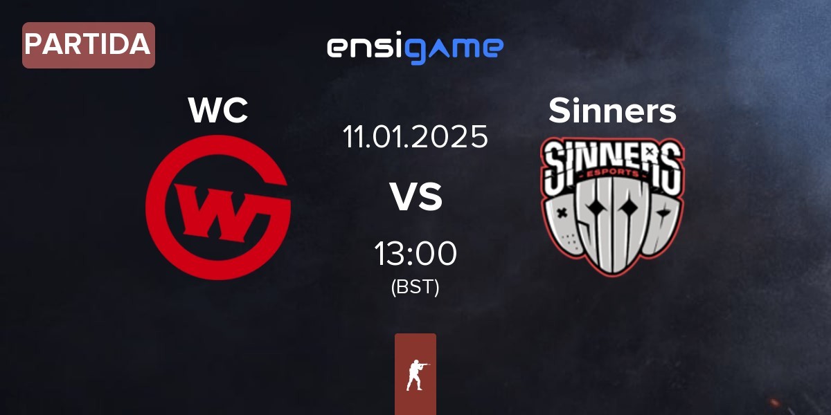 Partida Wildcard Gaming WC vs Sinners Esports Sinners | 11.01