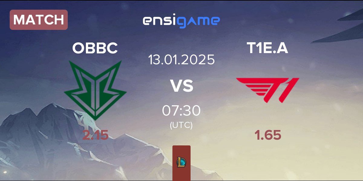 Match OKSavingsBank BRION Challengers OBBC vs T1 Esports Academy T1E.A | 13.01