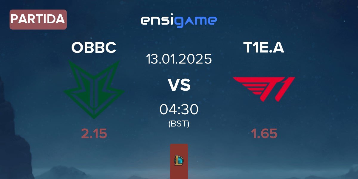 Partida OKSavingsBank BRION Challengers OBBC vs T1 Esports Academy T1E.A | 13.01