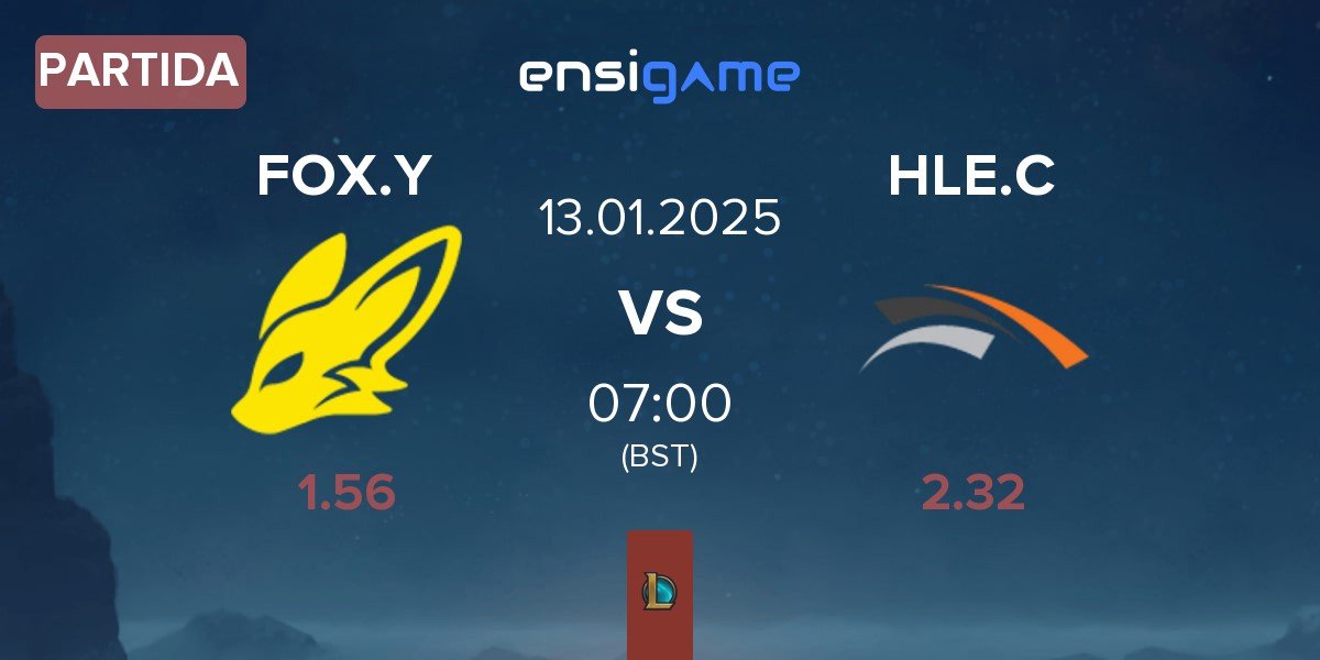 Partida BNK FearX Youth FOX.Y vs Hanwha Life Esports Challengers HLE.C | 13.01