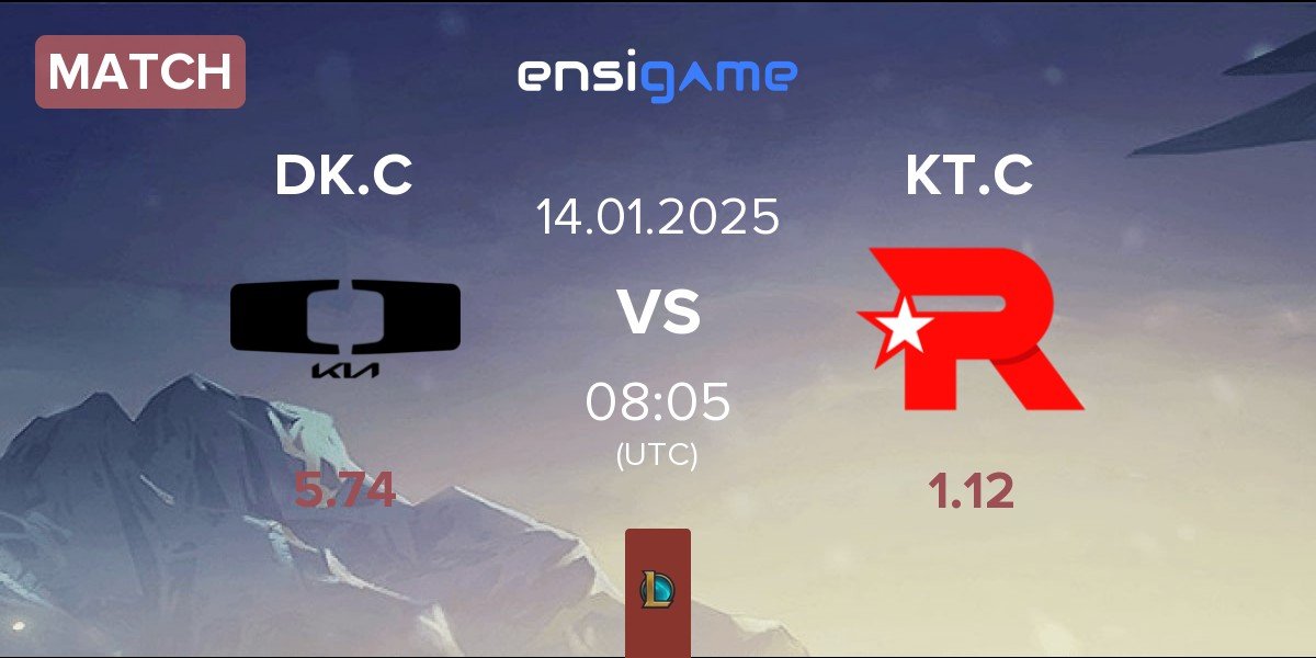 Match Dplus KIA Challengers DK.C vs KT Rolster Challengers KT.C | 14.01