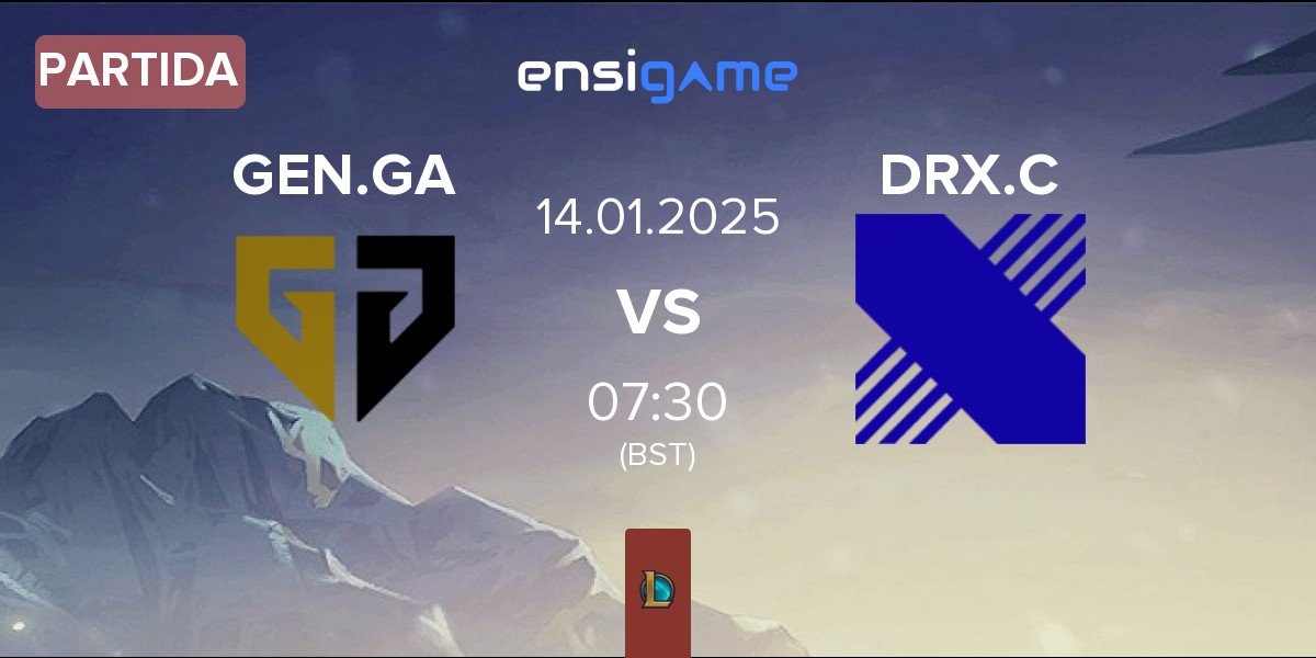 Partida Gen.G Global Academy GEN.GA vs DRX Challengers DRX.C | 14.01