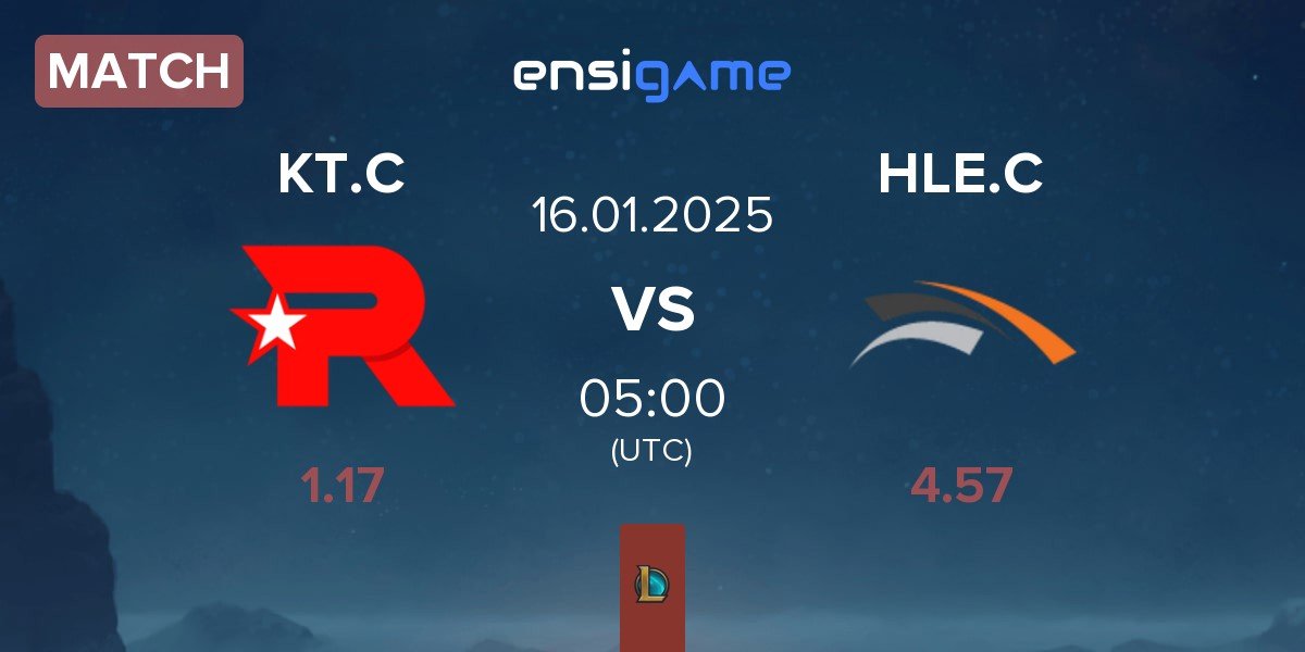 Match KT Rolster Challengers KT.C vs Hanwha Life Esports Challengers HLE.C | 16.01