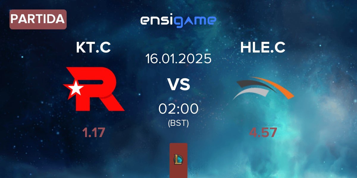 Partida KT Rolster Challengers KT.C vs Hanwha Life Esports Challengers HLE.C | 16.01