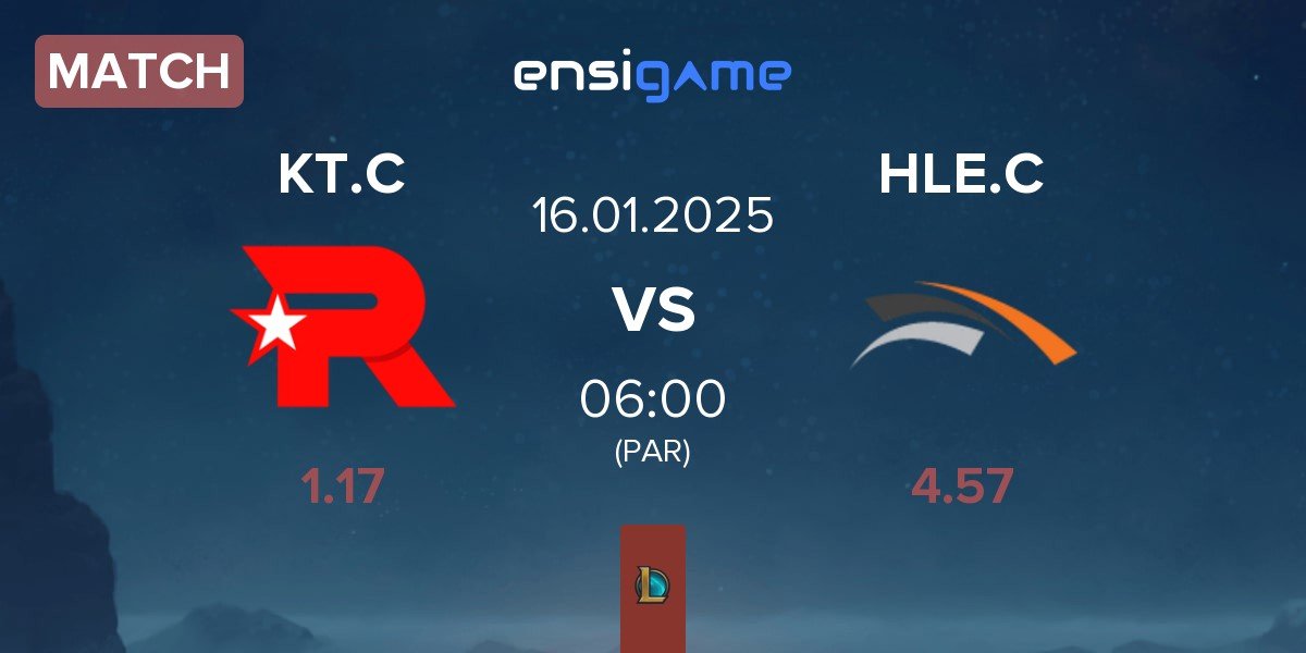 Match KT Rolster Challengers KT.C vs Hanwha Life Esports Challengers HLE.C | 16.01