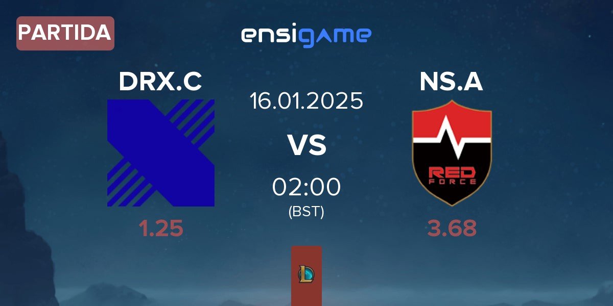 Partida DRX Challengers DRX.C vs Nongshim Esports Academy NS.A | 16.01