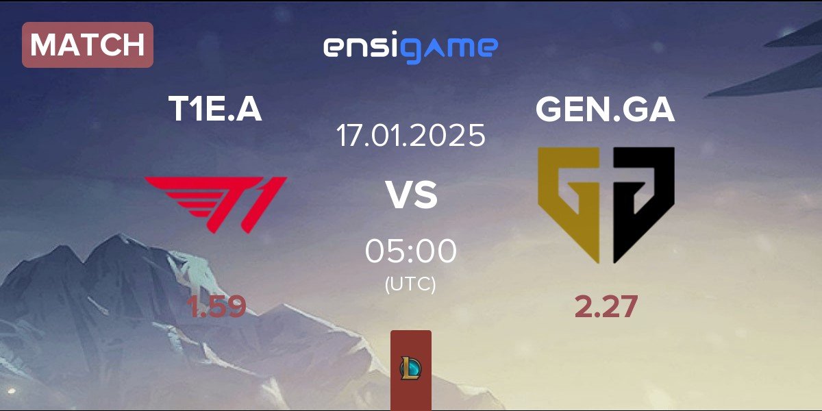 Match T1 Esports Academy T1E.A vs Gen.G Global Academy GEN.GA | 17.01