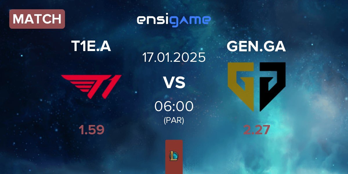 Match T1 Esports Academy T1E.A vs Gen.G Global Academy GEN.GA | 17.01