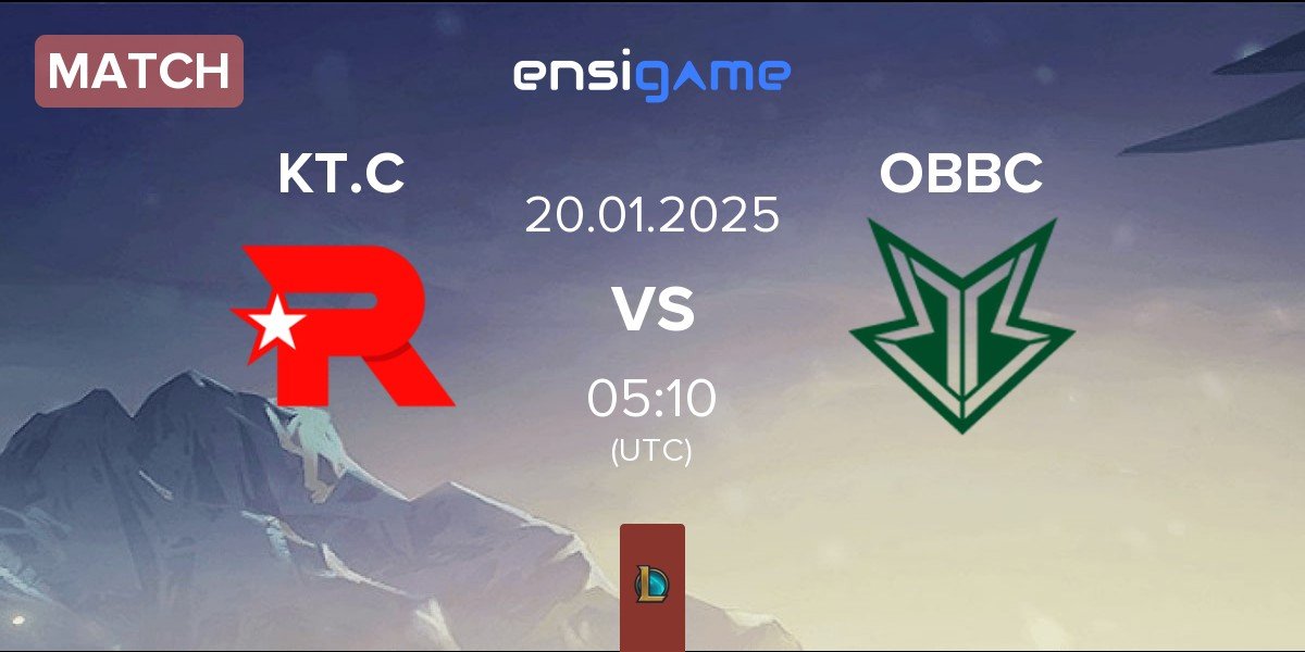 Match KT Rolster Challengers KT.C vs OKSavingsBank BRION Challengers OBBC | 20.01