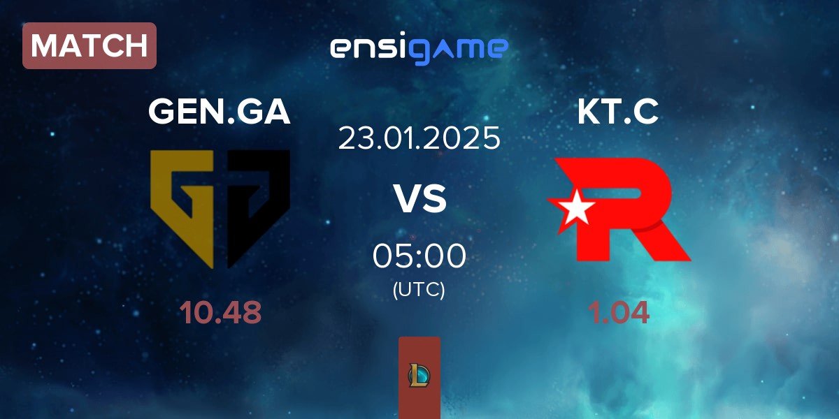 Match Gen.G Global Academy GEN.GA vs KT Rolster Challengers KT.C | 23.01