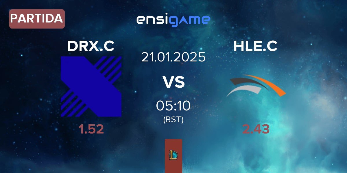 Partida DRX Challengers DRX.C vs Hanwha Life Esports Challengers HLE.C | 21.01