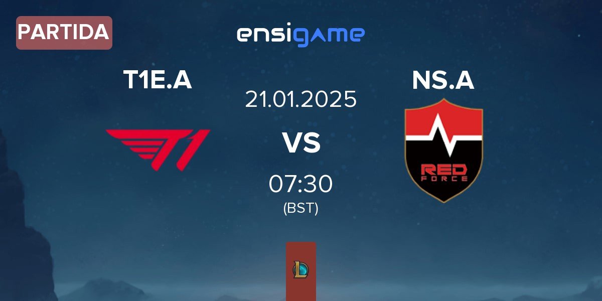 Partida T1 Esports Academy T1E.A vs Nongshim Esports Academy NS.A | 21.01