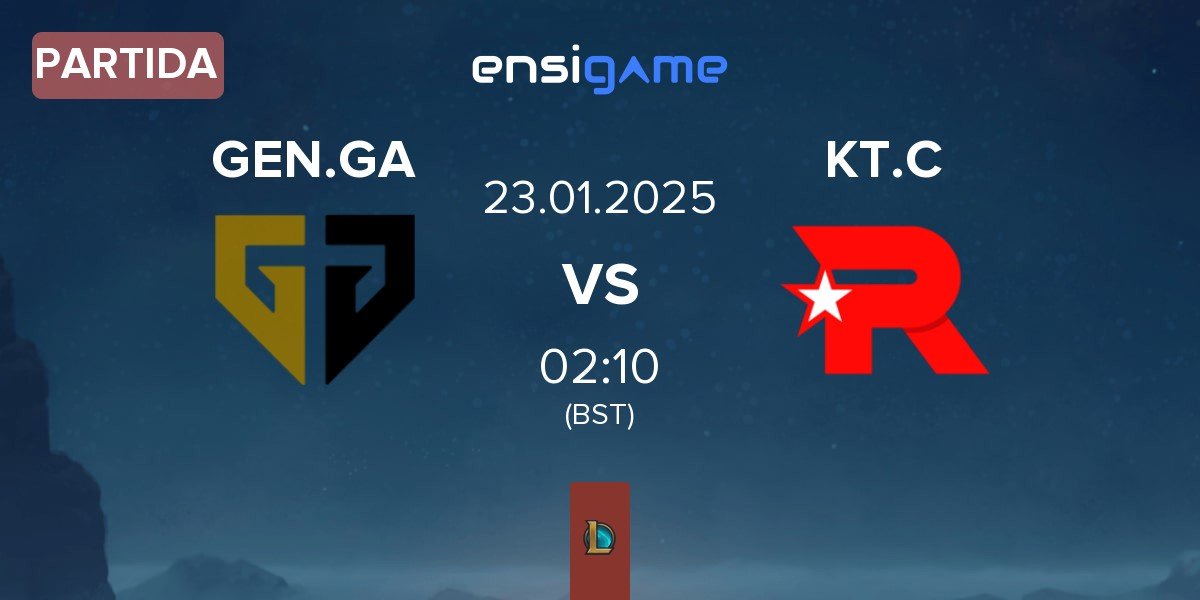 Partida Gen.G Global Academy GEN.GA vs KT Rolster Challengers KT.C | 23.01