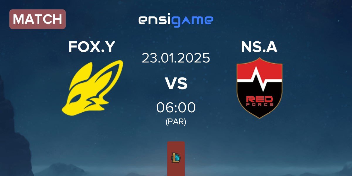 Match BNK FearX Youth FOX.Y vs Nongshim Esports Academy NS.A | 23.01