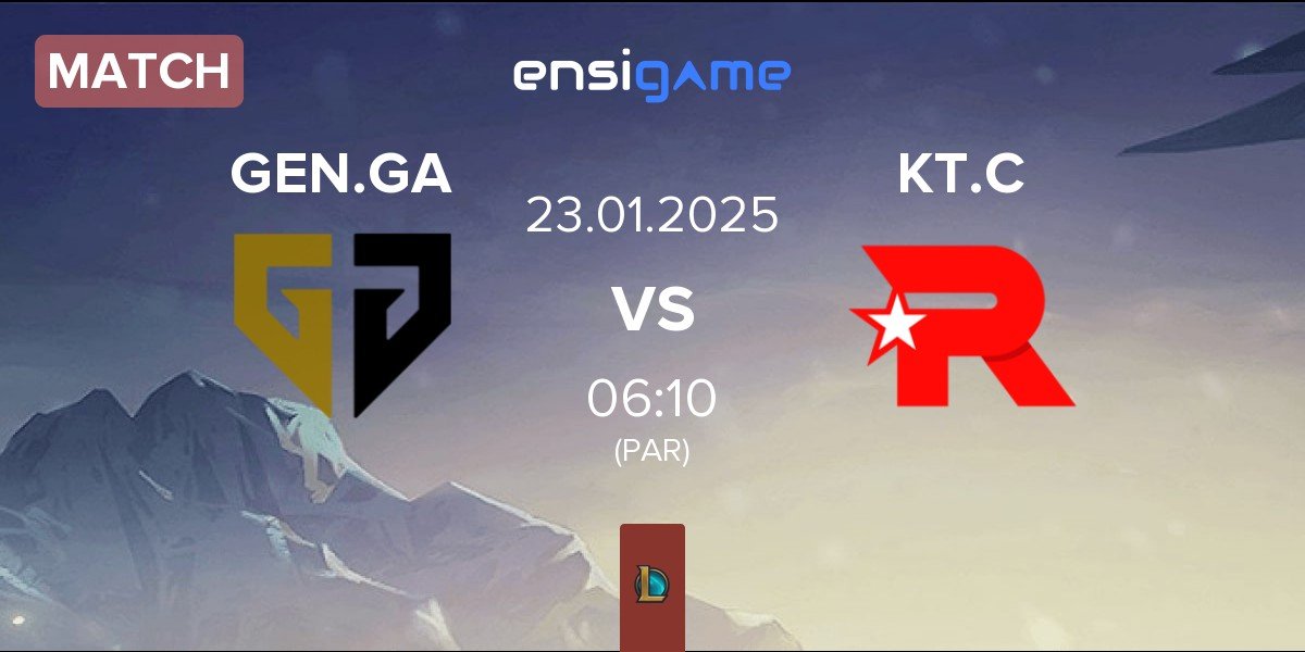 Match Gen.G Global Academy GEN.GA vs KT Rolster Challengers KT.C | 23.01