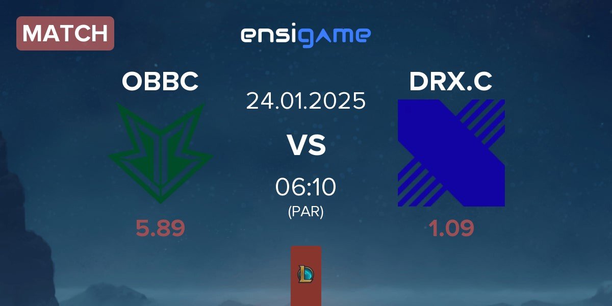 Match OKSavingsBank BRION Challengers OBBC vs DRX Challengers DRX.C | 24.01