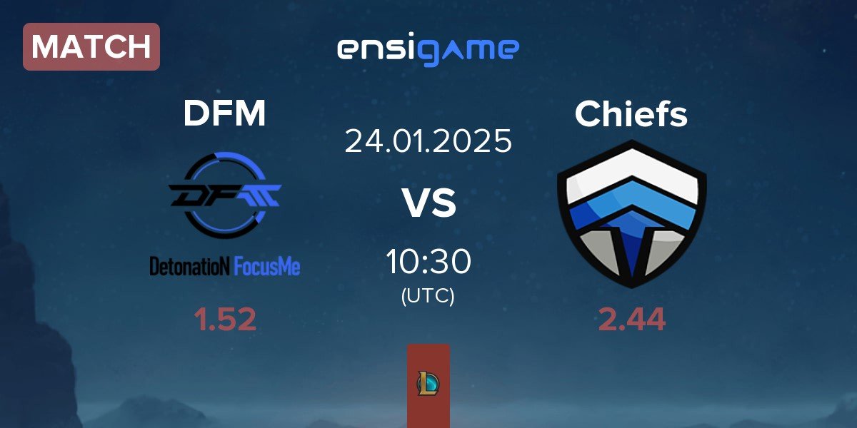 Match DetonatioN FocusMe DFM vs Chiefs eSports Club Chiefs | 24.01