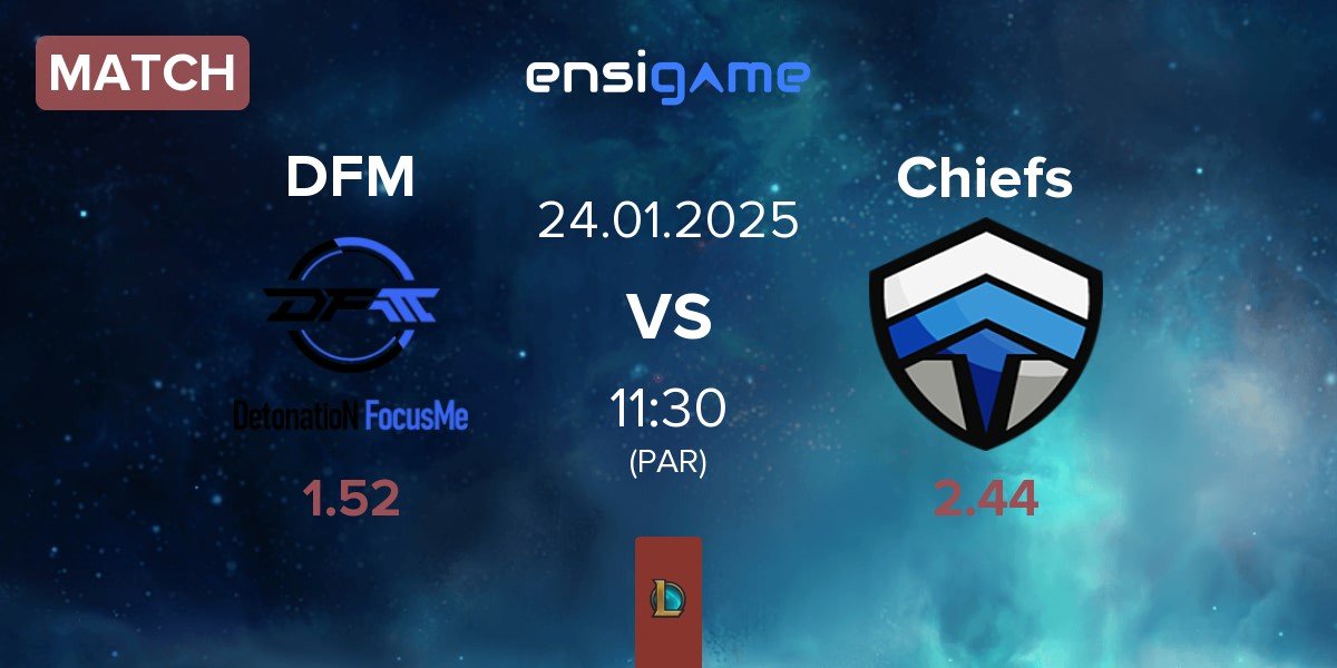 Match DetonatioN FocusMe DFM vs Chiefs eSports Club Chiefs | 24.01