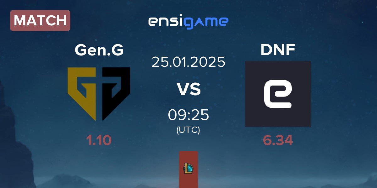 Match Gen.G Esports Gen.G vs DN Freecs DNF | 25.01