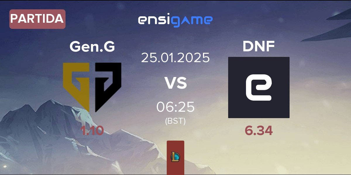 Partida Gen.G Esports Gen.G vs DN Freecs DNF | 25.01