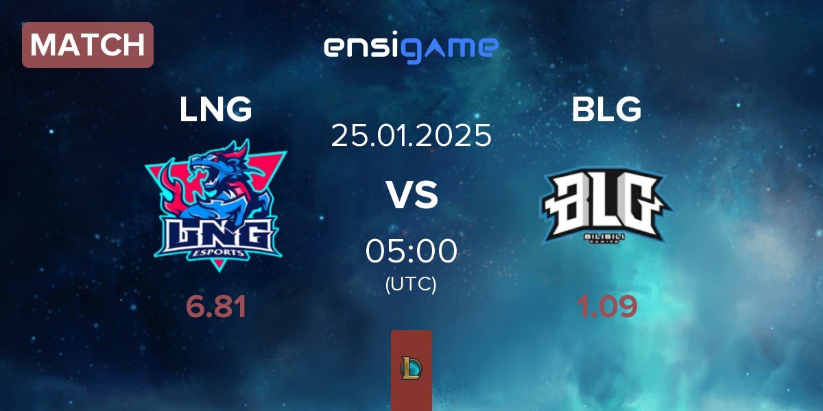 Match LNG Esports LNG vs Bilibili Gaming BLG | 25.01