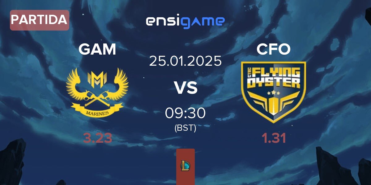 Partida GAM Esports GAM vs CTBC Flying Oyster CFO | 25.01