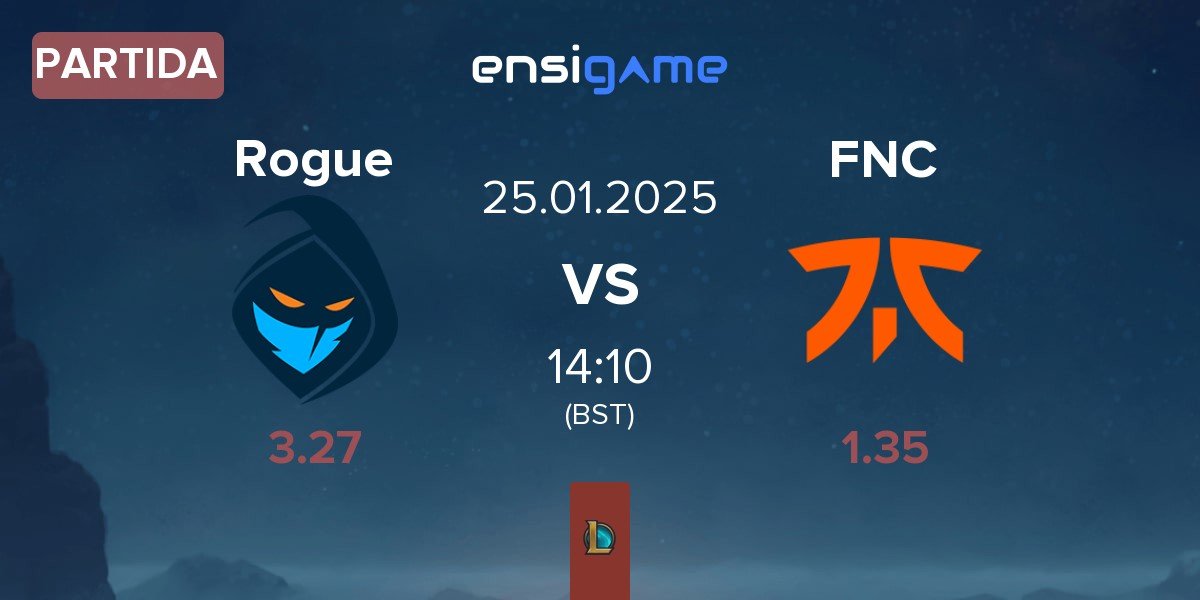 Partida Rogue vs Fnatic FNC | 25.01