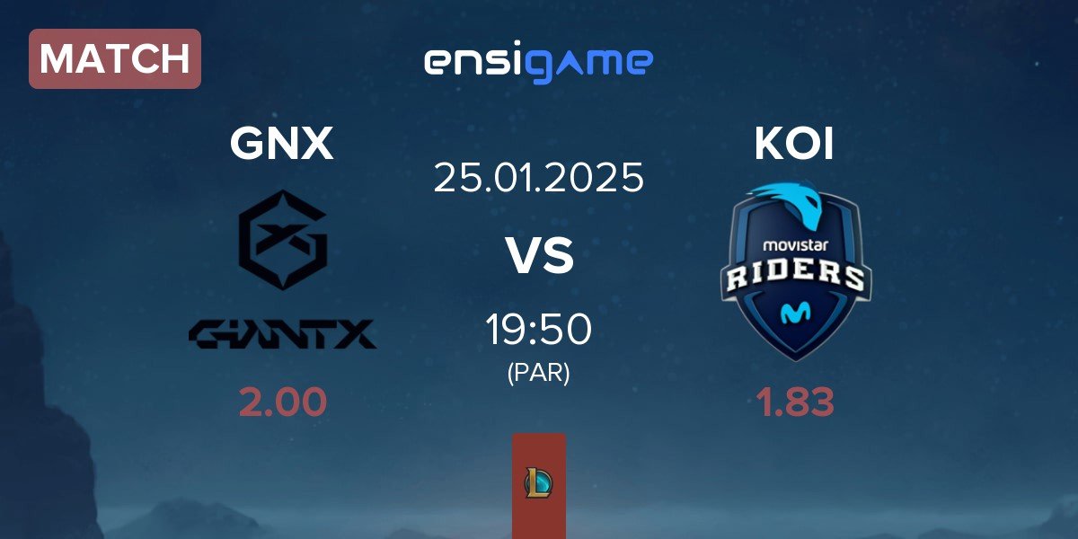 Match GIANTX GNX vs Movistar KOI KOI | 25.01