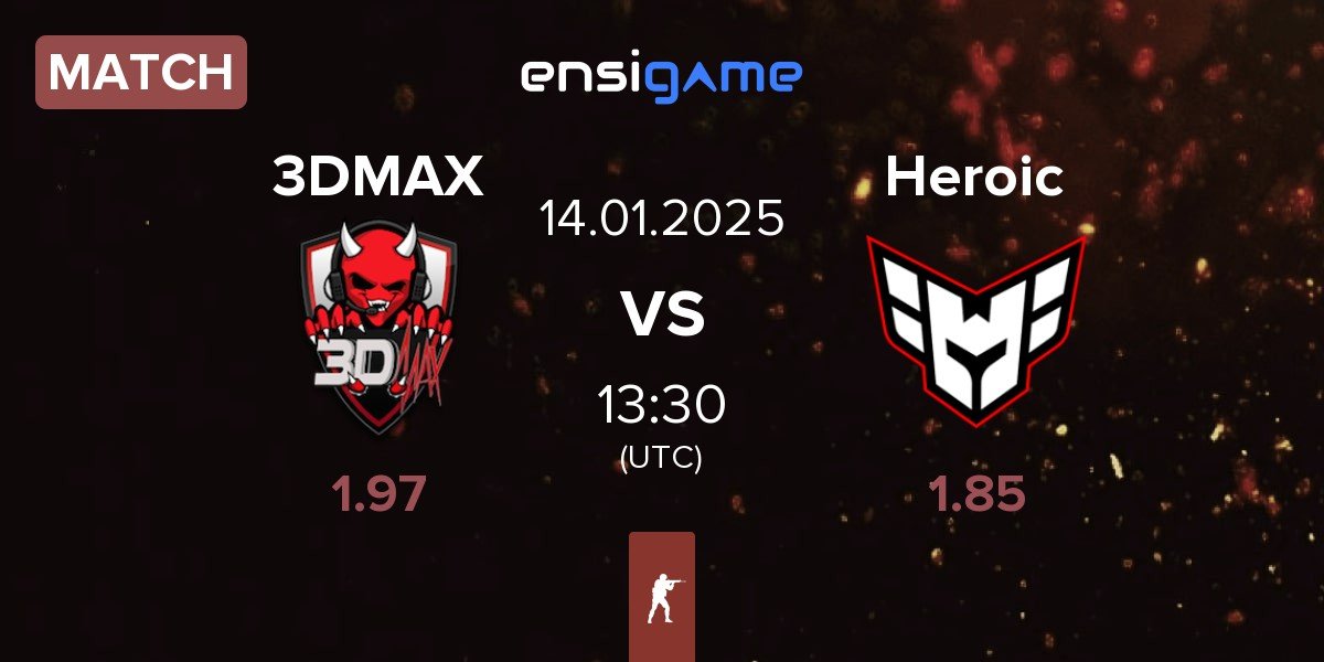 Match 3DMAX vs Heroic | 14.01