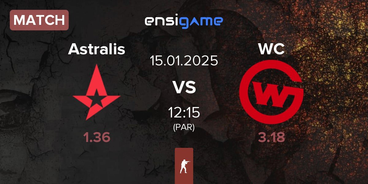 Match Astralis vs Wildcard Gaming WC | 15.01