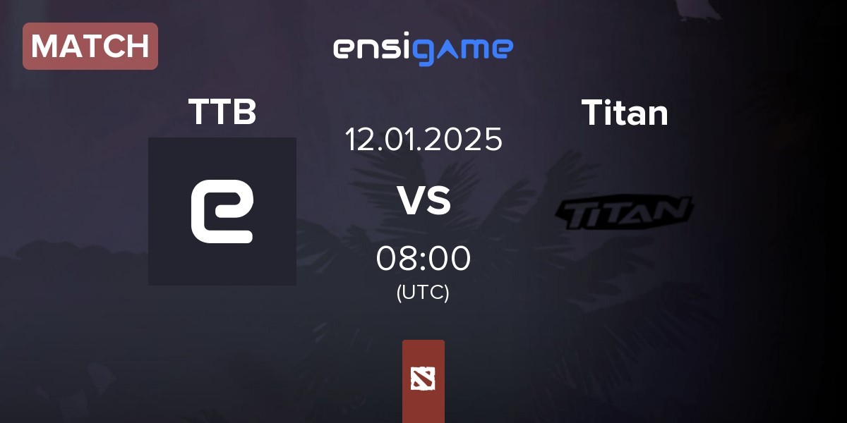 Match Team TideBound TTB vs Titan | 12.01