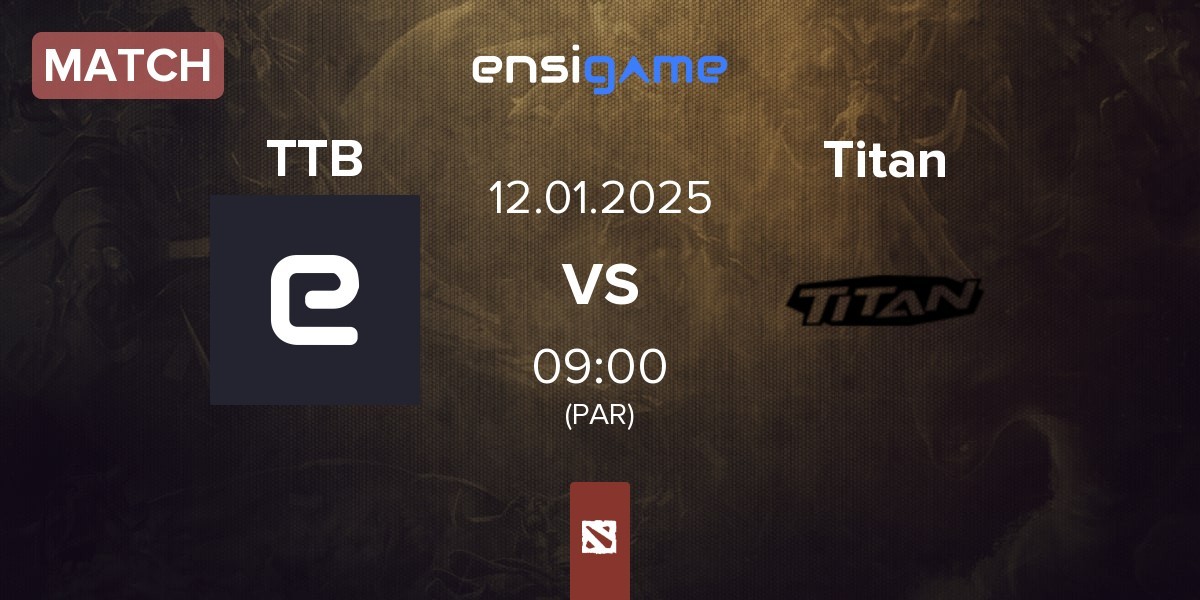 Match Team TideBound TTB vs Titan | 12.01