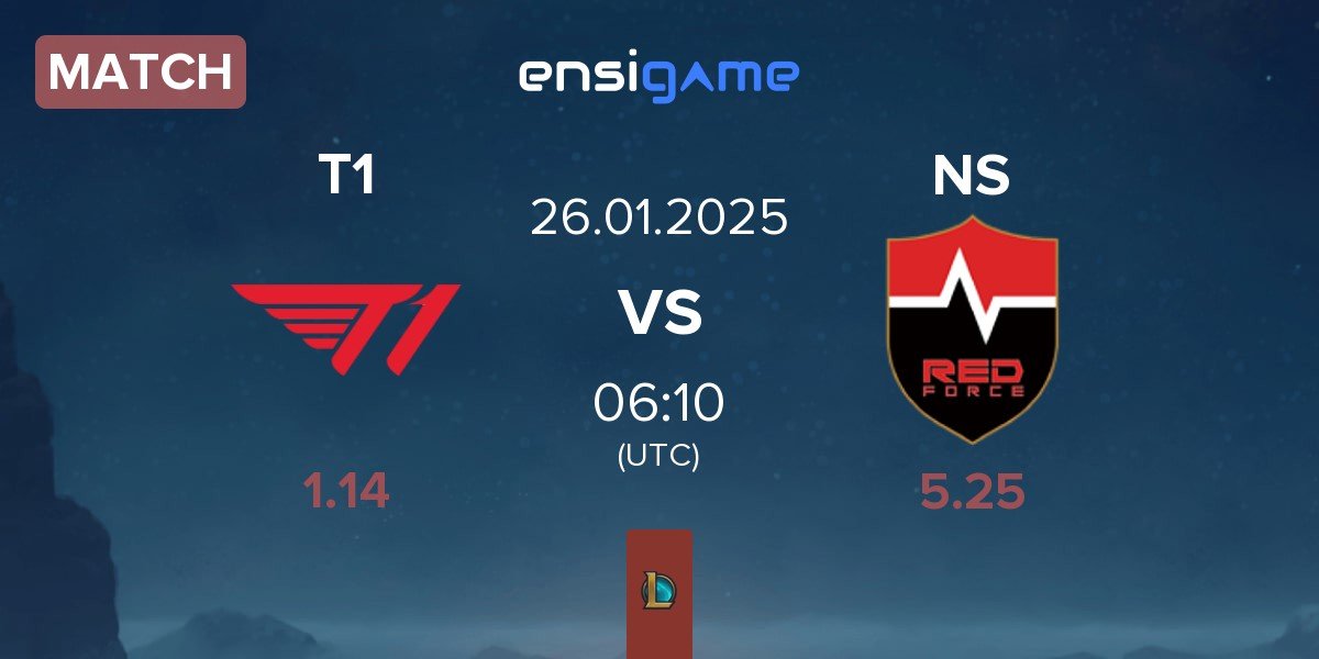 Match T1 vs Nongshim RedForce NS | 26.01