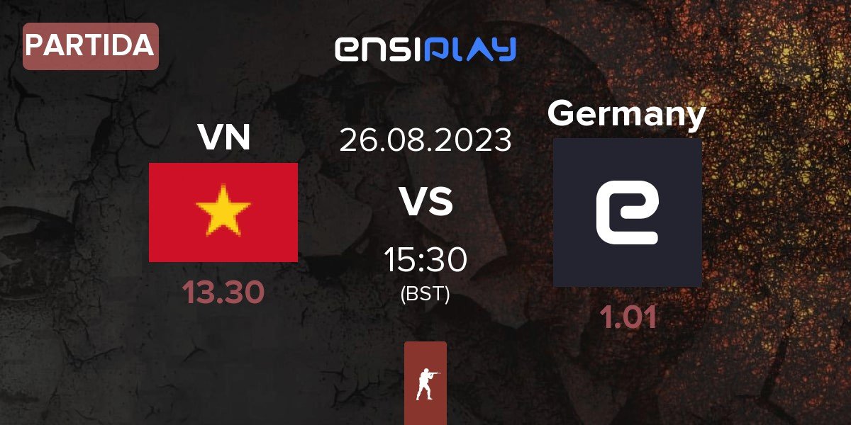 Partida Vietnam VNM vs Germany GER | 26.08