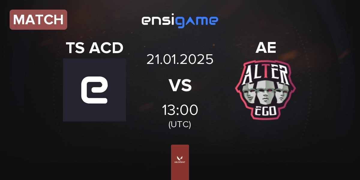 Match Team Secret Academy TS ACD vs Alter Ego AE | 21.01