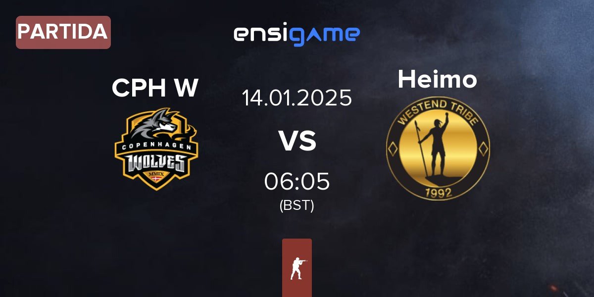 Partida Copenhagen Wolves CPH W vs Heimo Esports Heimo | 14.01