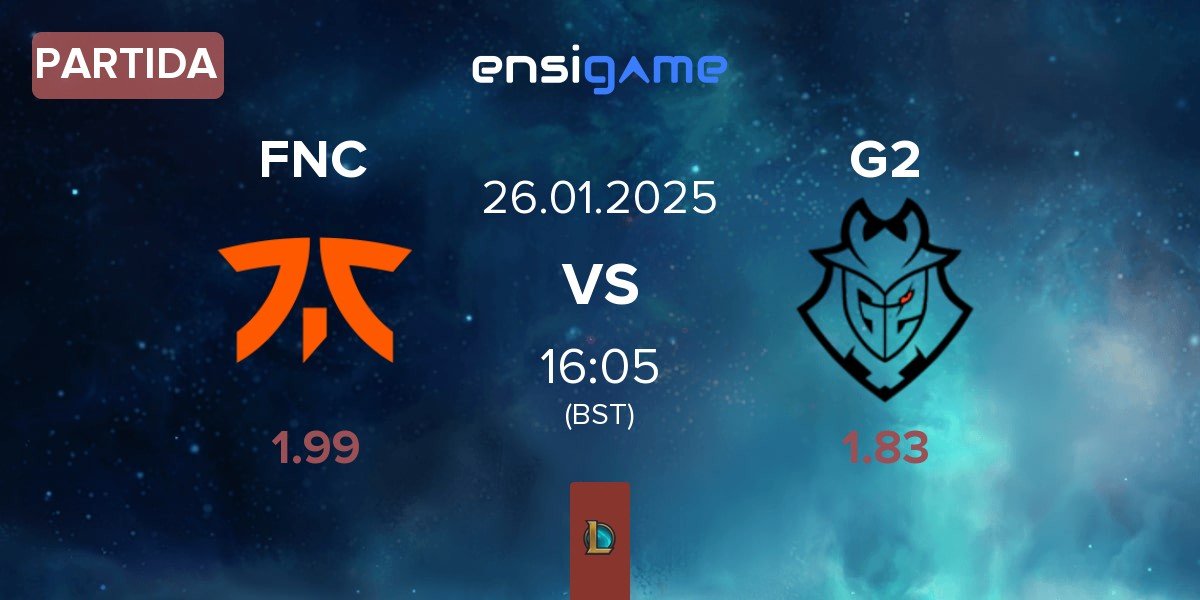 Partida Fnatic FNC vs G2 Esports G2 | 26.01