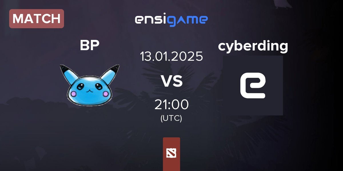 Match Blue Pikachu BP vs Team cyberding cyberding | 13.01