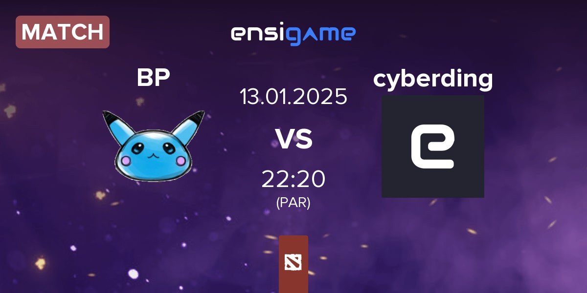 Match Blue Pikachu BP vs Team cyberding cyberding | 13.01