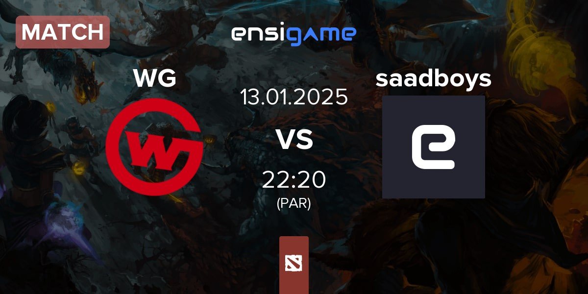 Match Wildcard Gaming WG vs saadboys | 13.01