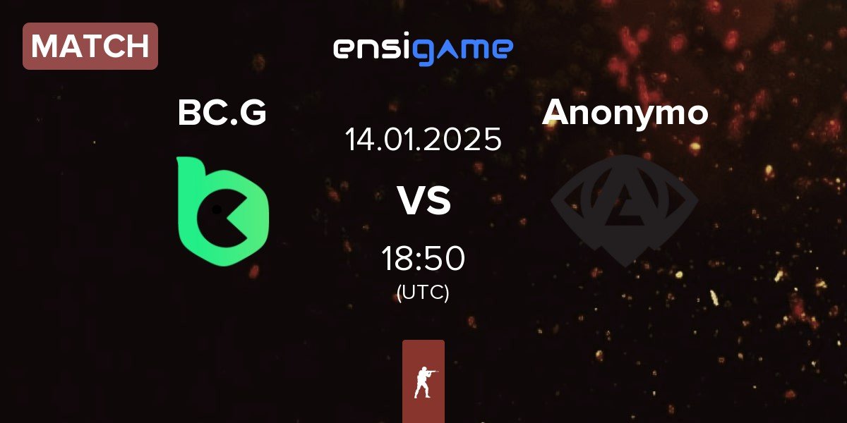 Match BC.Game Esports BC.G vs Anonymo Esports Anonymo | 14.01