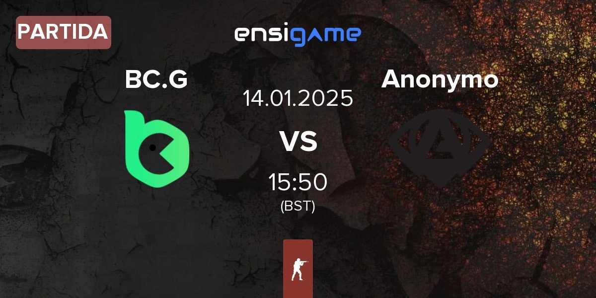 Partida BC.Game Esports BC.G vs Anonymo Esports Anonymo | 14.01