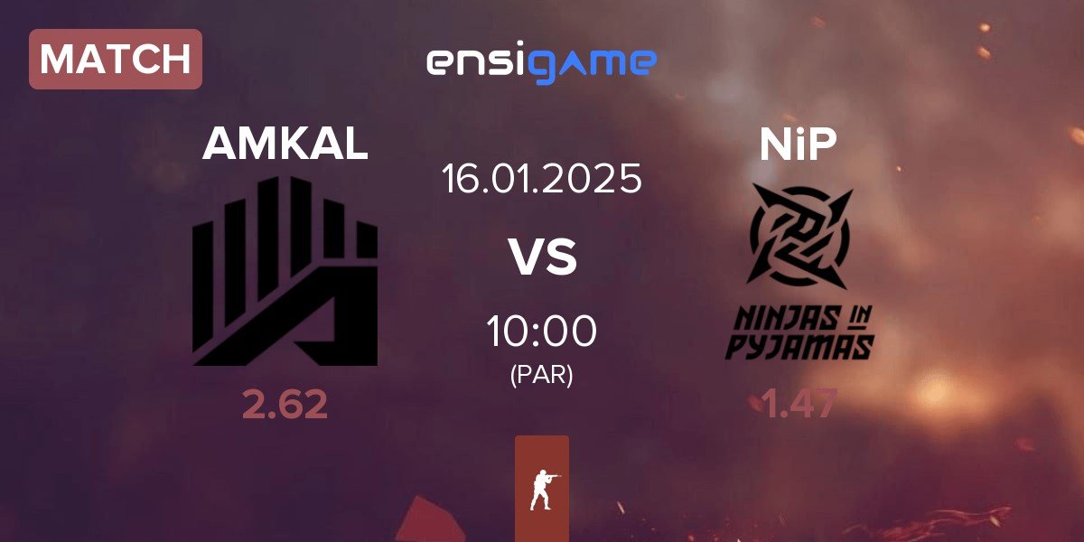 Match AMKAL vs Ninjas in Pyjamas NiP | 16.01