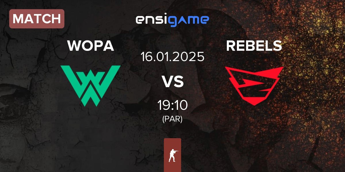 Match WOPA Esport WOPA vs Rebels Gaming REBELS | 16.01