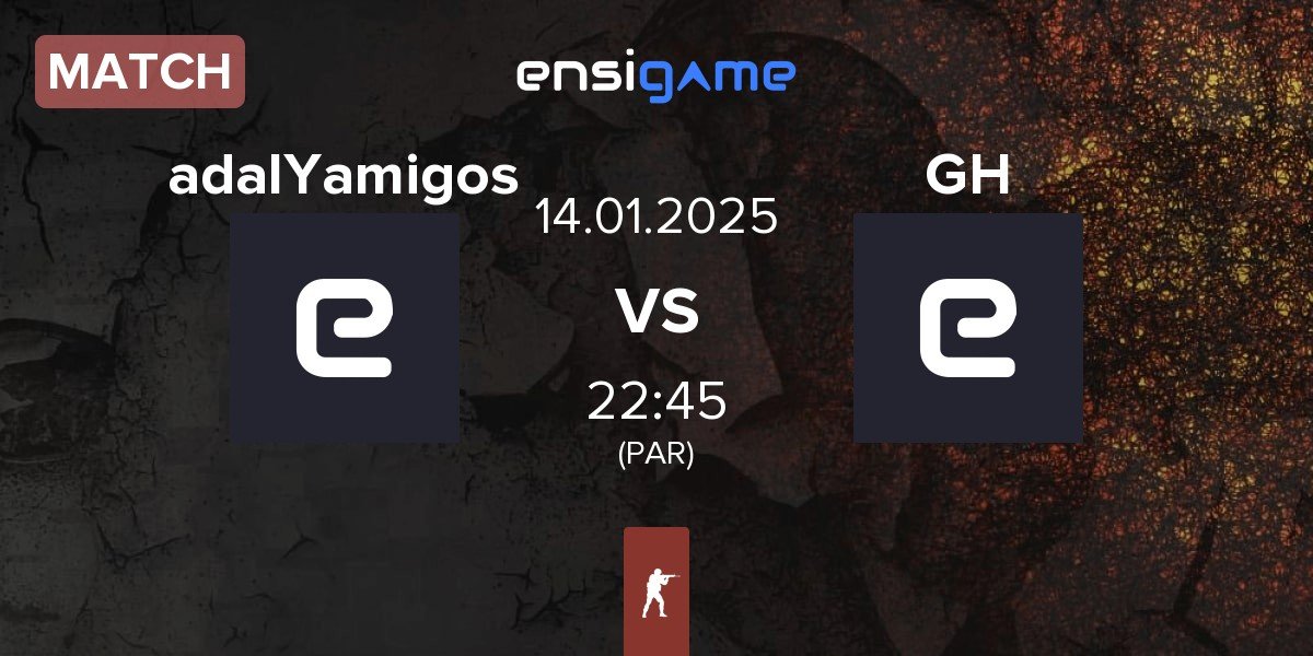 Match adalYamigos vs GameHunters GH | 14.01