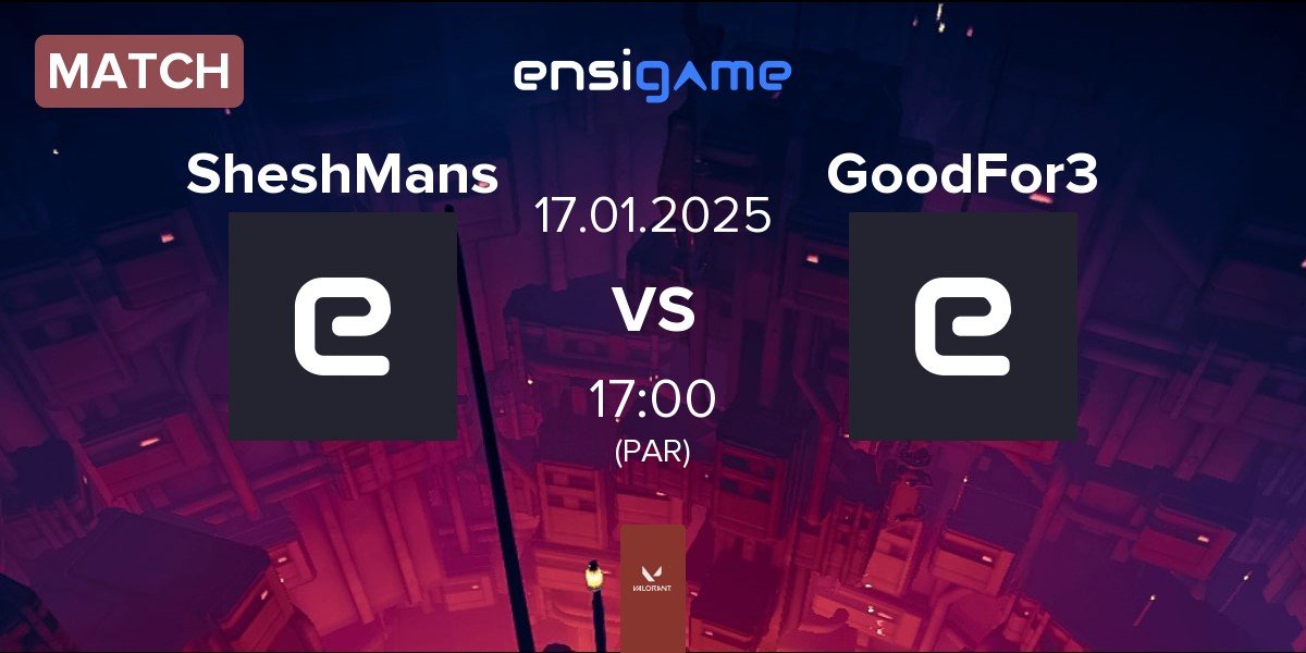 Match SheshMans SM vs GoodFor3 GF3 | 17.01