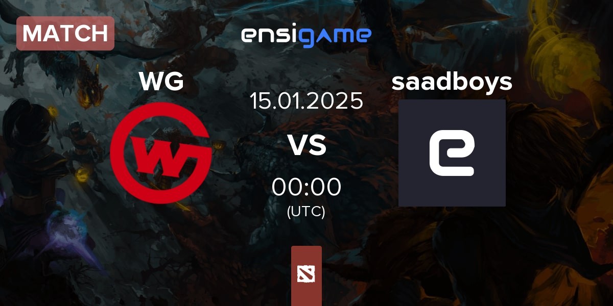 Match Wildcard Gaming WG vs saadboys | 14.01