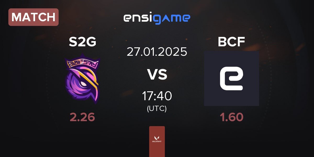 Match S2G Esports S2G vs BBL PCIFIC BCF | 27.01